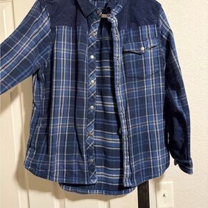 Eddie Bauer Navy Plaid Shirt